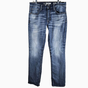 BKE Buckle Jake Straight Leg Jean Mens 36L Blue Denim Jeans
